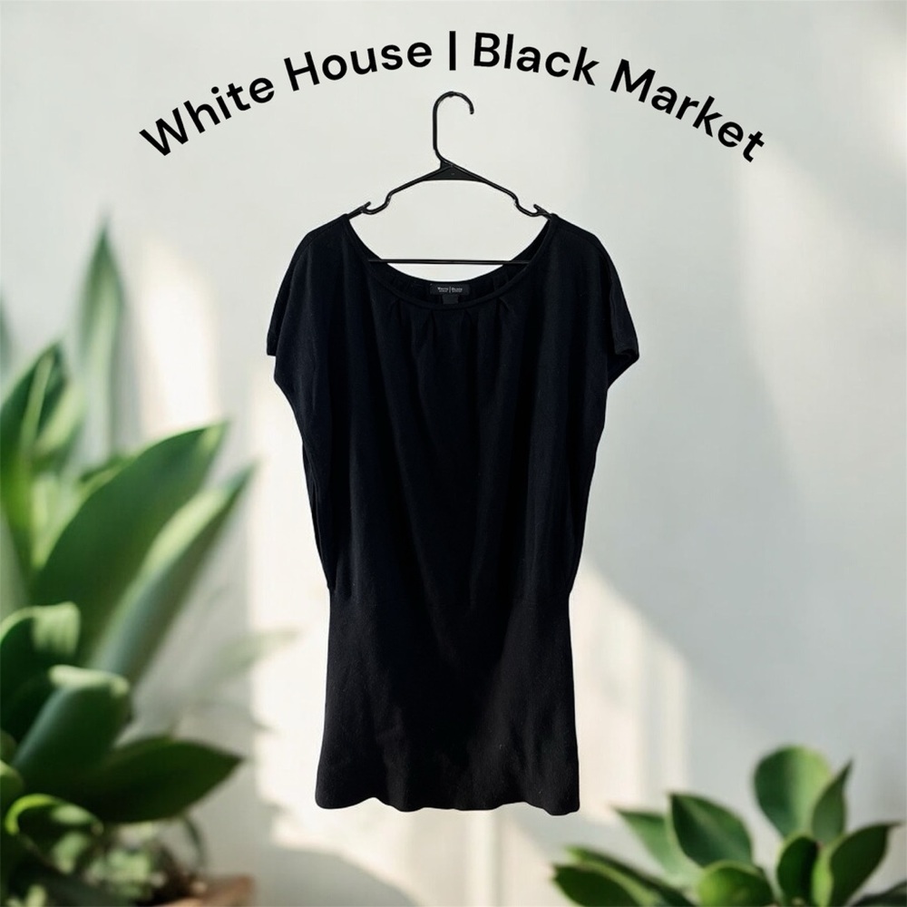 🌸🍁White House Black Market Elegant Black Top